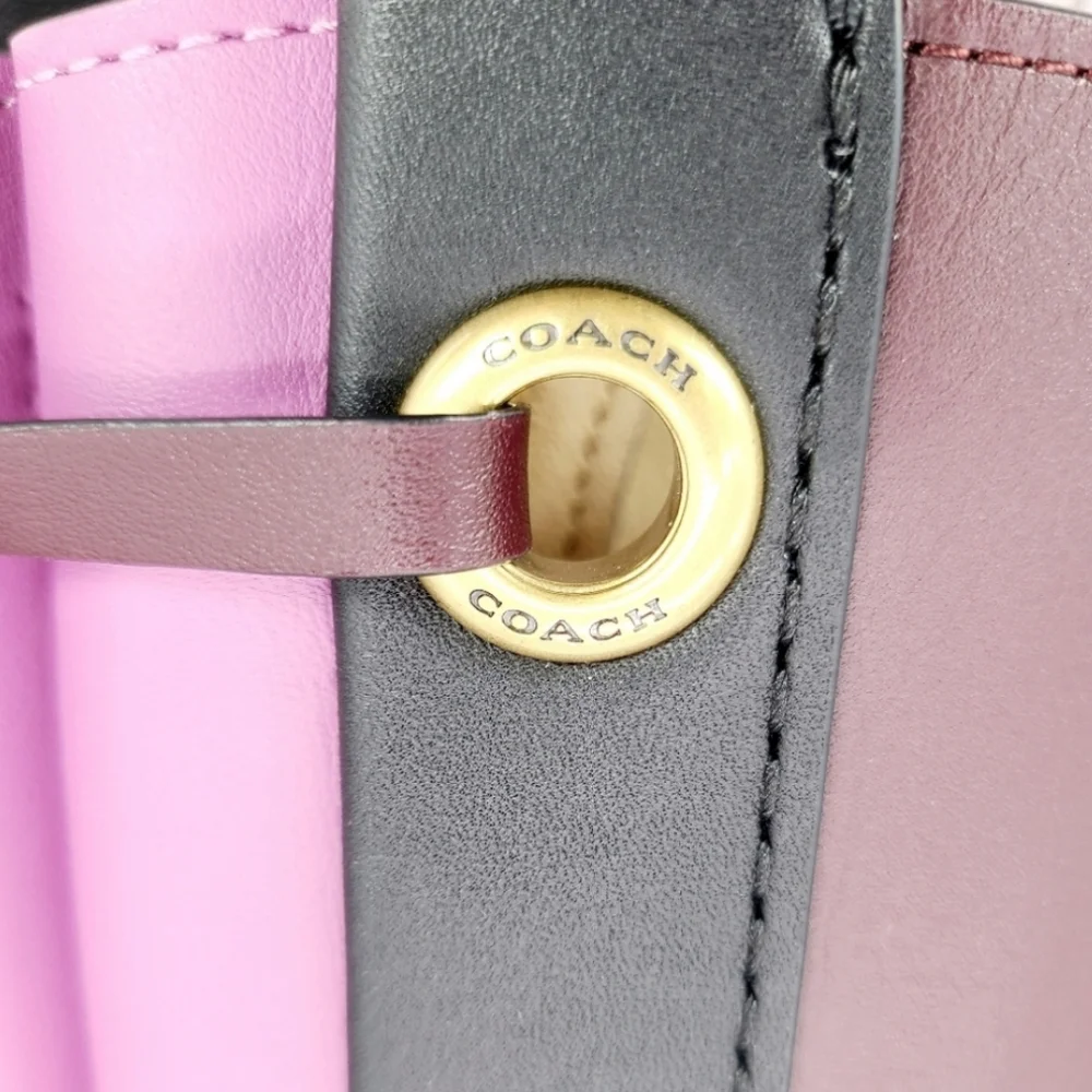 Coach 1941 Harmony Two-Tone Oxblood & Plum Leather Hobo